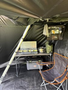TentBox Lite 2.0 Living Pod in use, during the day.